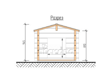 Doghouse "KDV" series 1х1.3